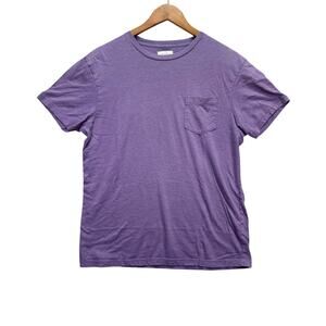 J Crew Light Purple Washed Broken In Pocket T-Shirt Men's sz M